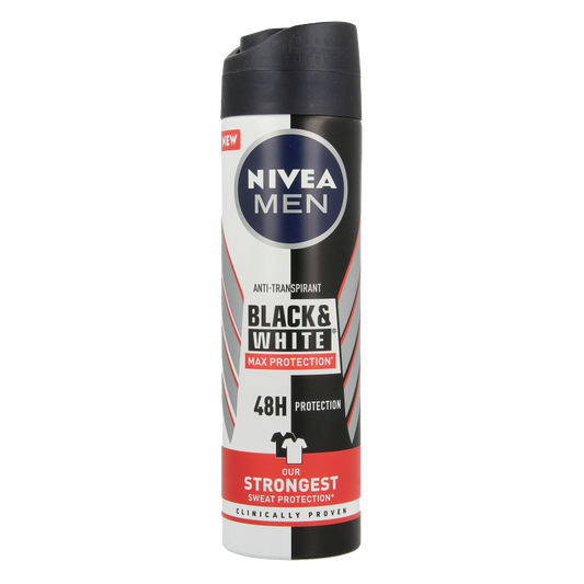 Nivea Men deodorant spray black & white max protection  150 Milliliter