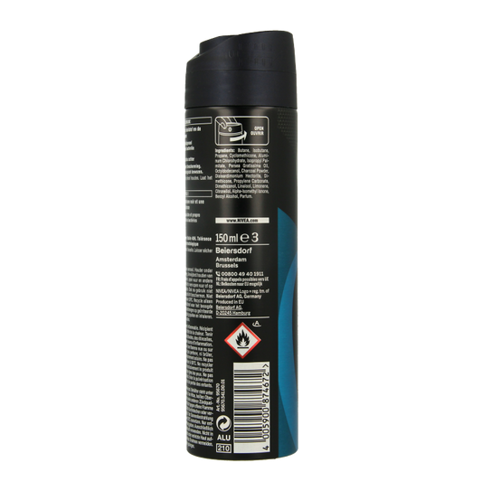 Nivea Men deodorant spray deep beat 150 Milliliter