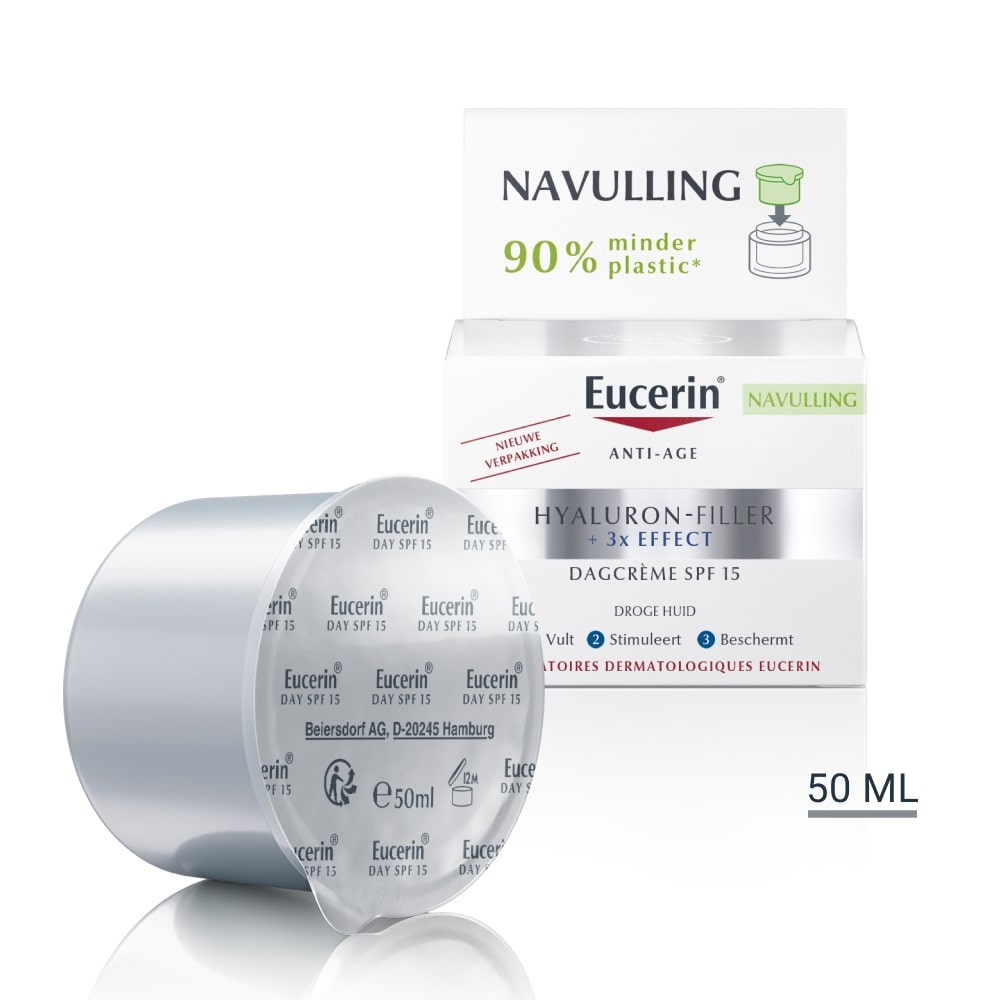 Eucerin Hyaluron-filler + 3x effect dagcreme SPF15 navul 50 Milliliter