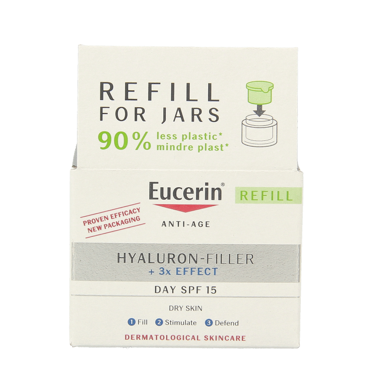 Eucerin Hyaluron filler 3x effect dagcreme navulling SPF15 50 Milliliter
