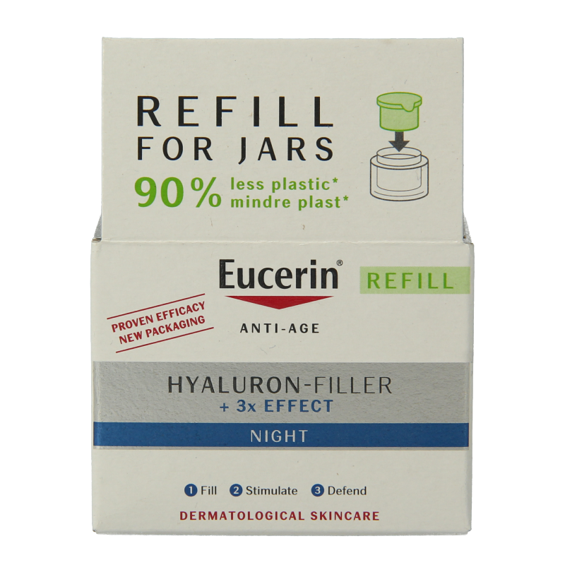 Eucerin Hyaluron filler 3x effect nachtcreme navulling 50 Milliliter