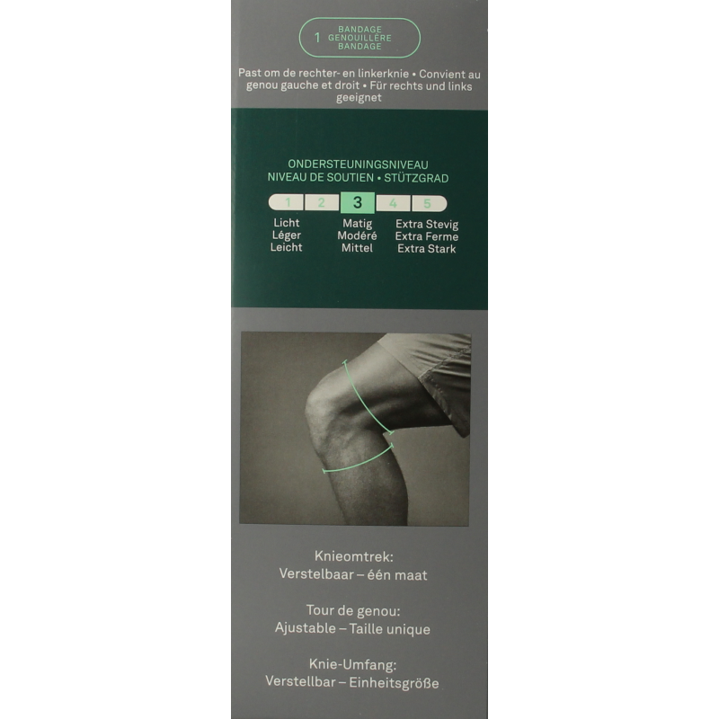 Hansaplast Sport kniebandage verstelbaar 1 Stuks