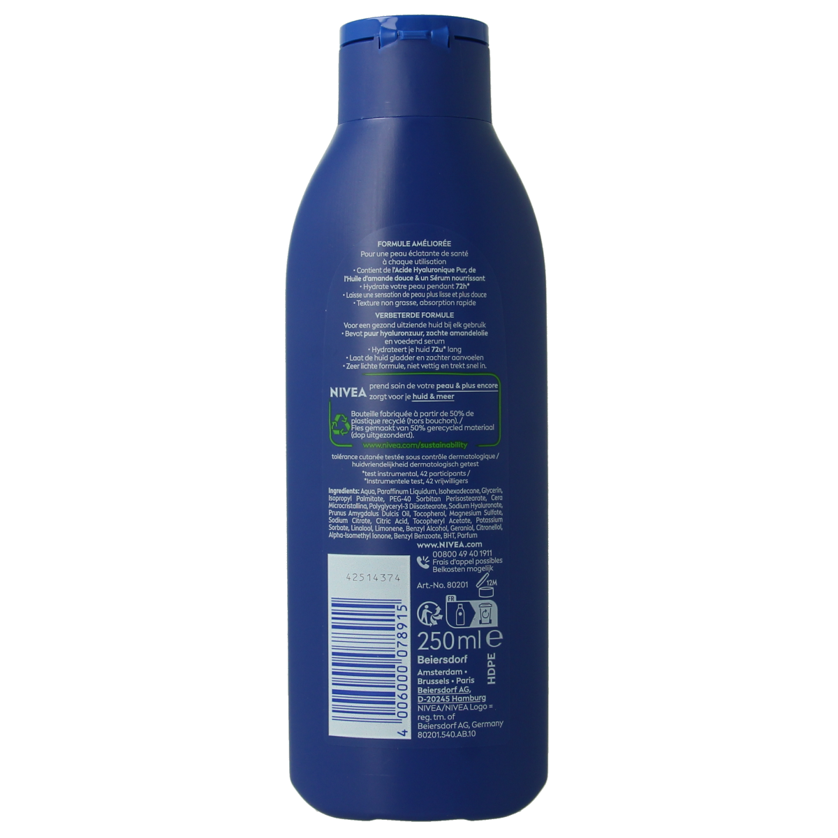 Nivea Verzorgende milk 250.00 Milliliter