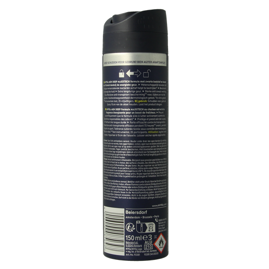 Nivea Men deodorant spray deep sport 150.00 Milliliter