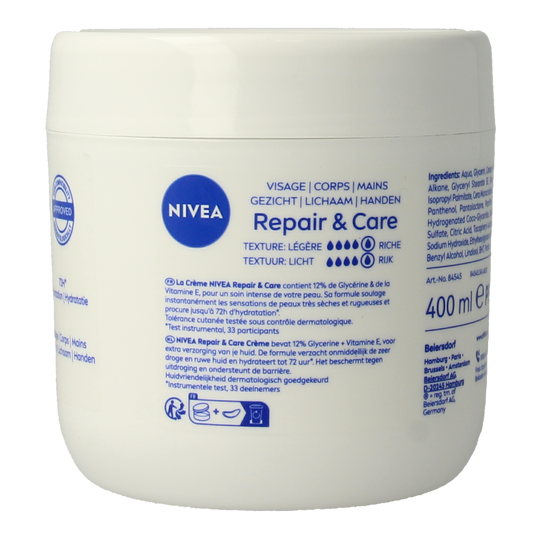 Nivea Bodycreme repair & care intens 400.00 Milliliter