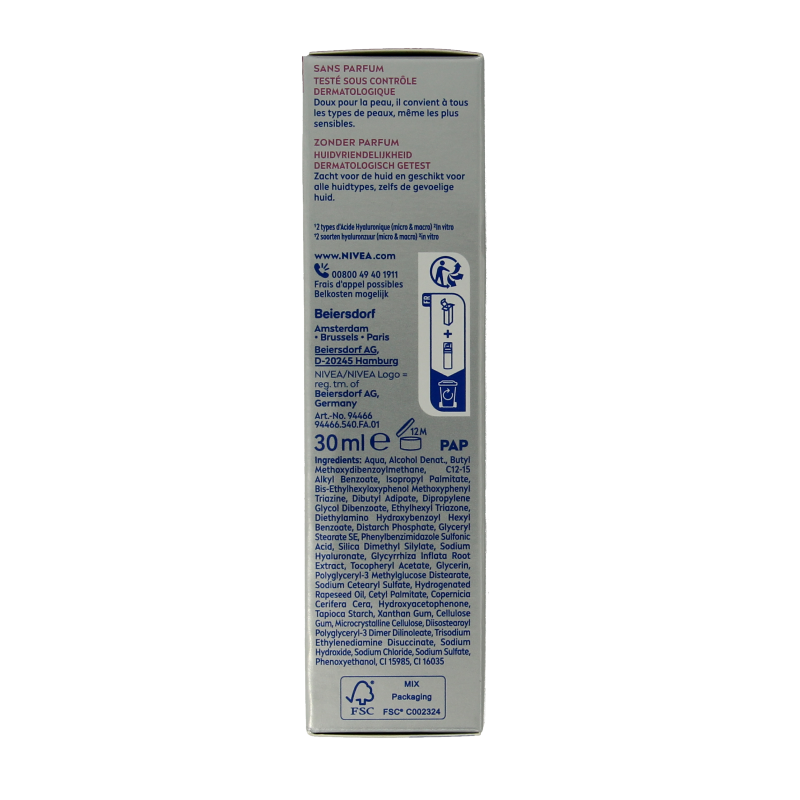 Nivea Hyaluron cellular expert filler day fluid SPF50 30 Milliliter