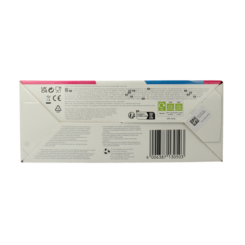 Brita Waterfilterbundel cool powder green + 3 filters 1 Stuks