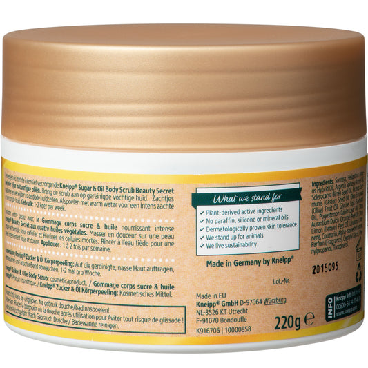 Kneipp Beauty secret body scrub sugar & oil 220.00 Gram