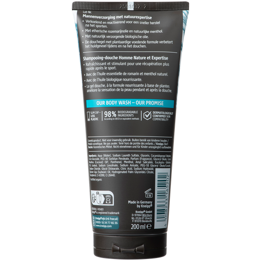 Kneipp 2-in-1 Men Douchegel & Shampoo Sport 200.00 Milliliter
