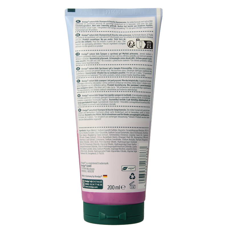 Kneipp Shampoo & douche zeemeermin 200 Milliliter