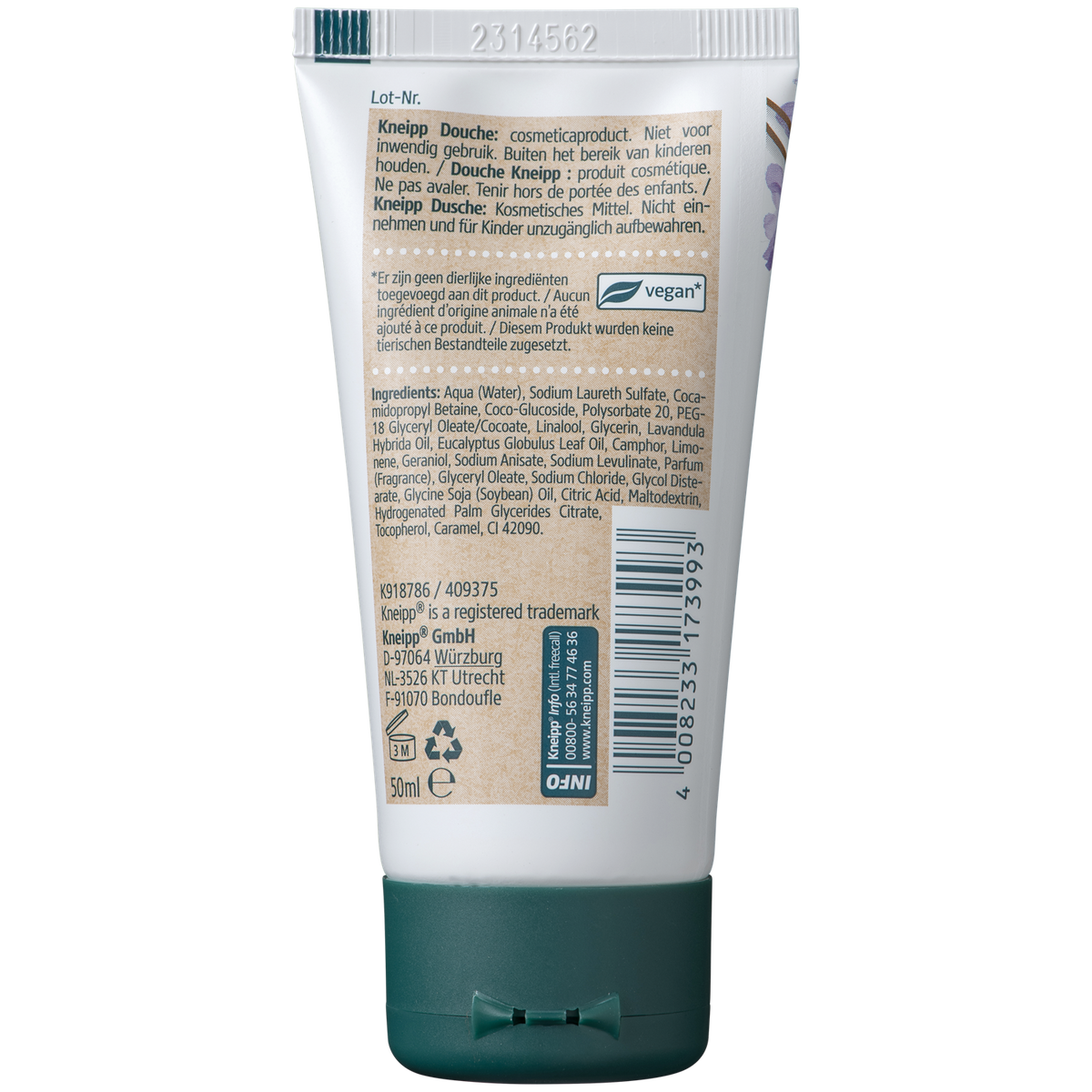 Kneipp Mini douchegel Relaxing 50.00 Milliliter