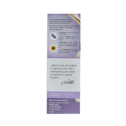 Kneipp Massageolie relaxing lavendel 100 Milliliter