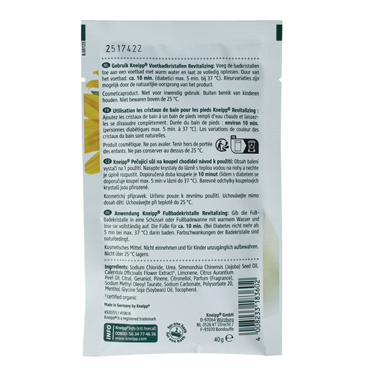Kneipp Voetbadkristallen revitalizing 40.00 Gram