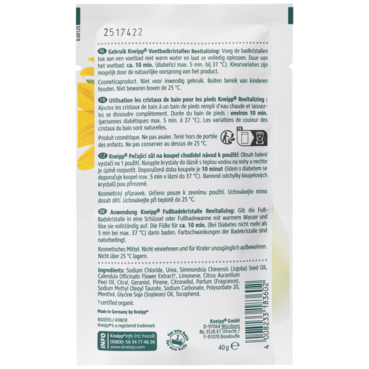 Kneipp Voetbadkristallen Revitalizing 40.00 Gram
