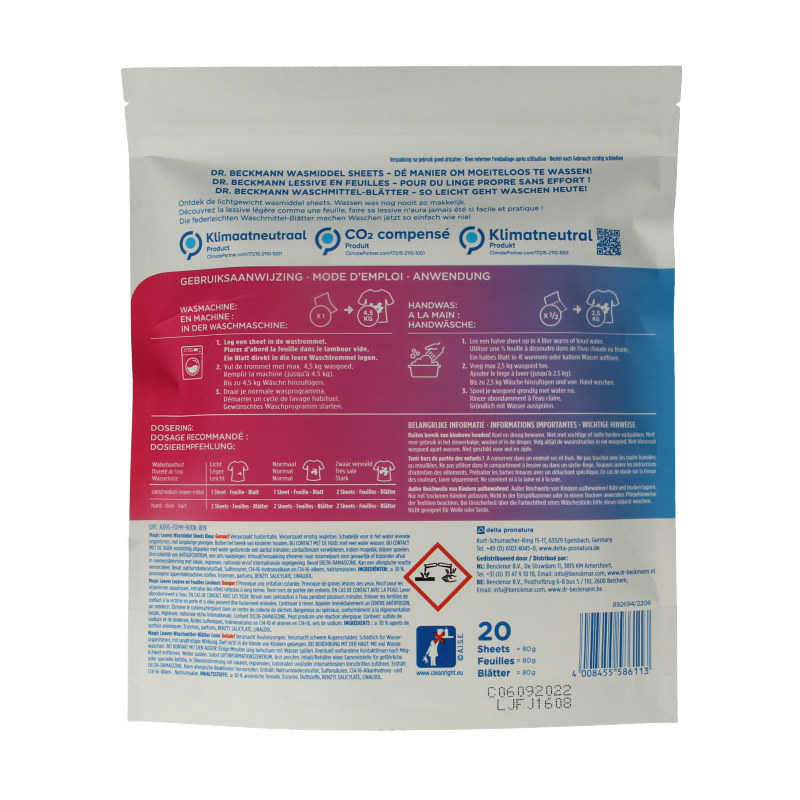 Dr.Beckmann Magic leaves colour 20 Stuks