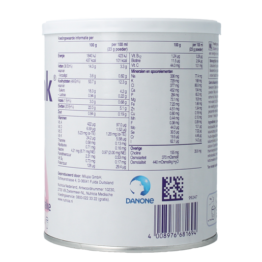 Nutridrink Aardbei poeder 335.00 Gram