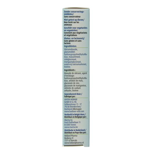 Hubner Original silicea capsules met biotine 30 Capsules