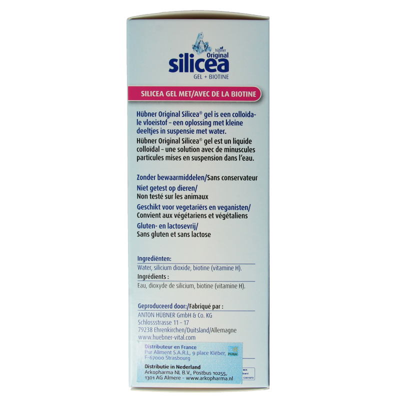 Hubner Silicea silicium gel + biotine 500 Milliliter