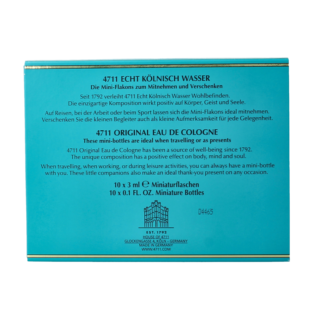 4711 Eau de cologne party pack 10 x 3ml 30.00 Milliliter