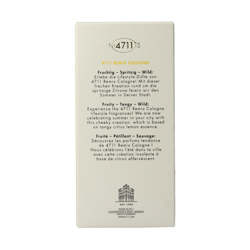 4711 Eau de cologne natural spray limited edition 100 Milliliter