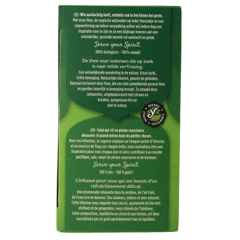 Yogi Tea Green tea ginger lemon bio 17 Zakjes