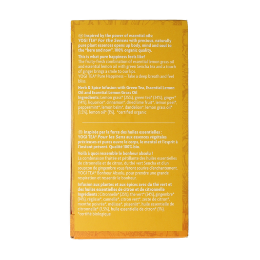 Yogi Tea Tea for the senses pure happiness bio 17 Zakjes