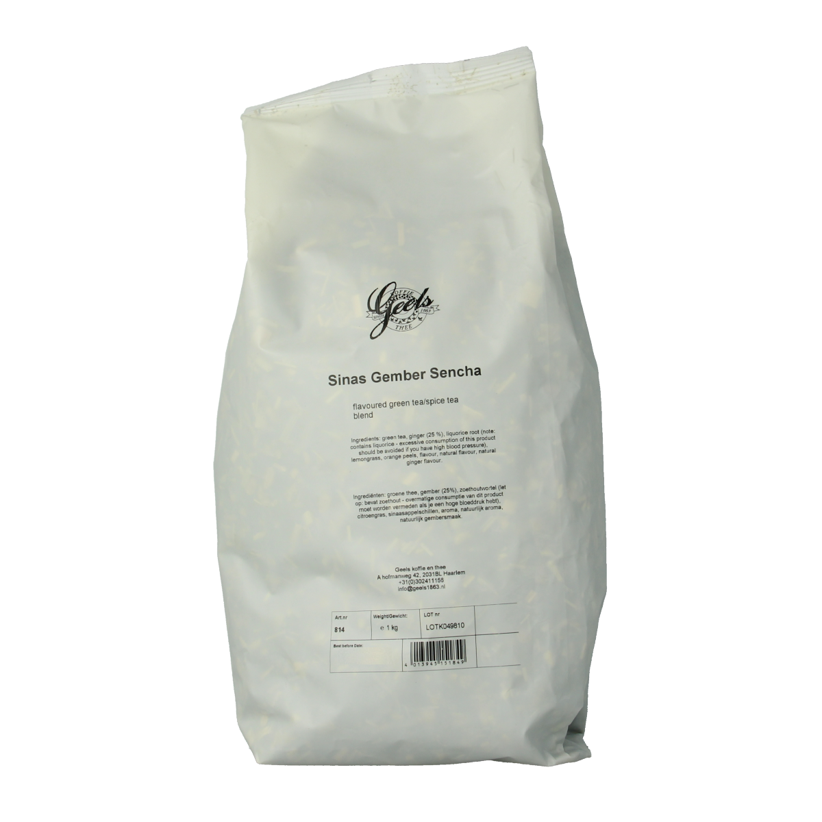 Geels Sinas gember sencha 1 Kilogram