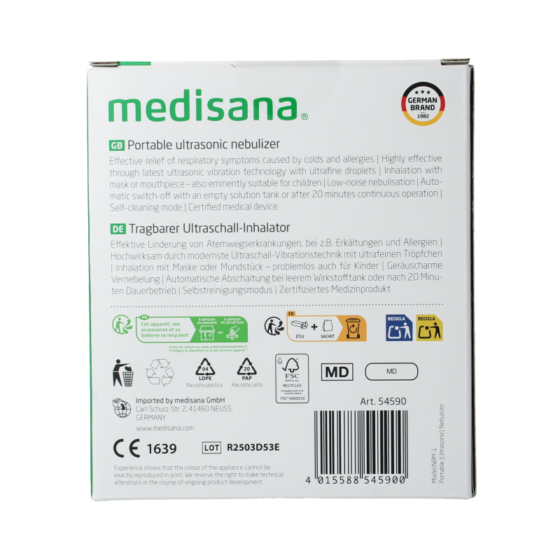 Medisana IN 515 Ultrasone inhalator 1 Stuks