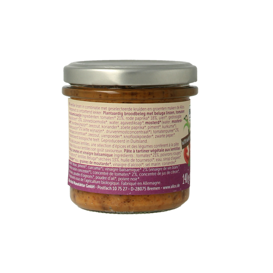 Allos Linzenspread beluga balsamico bio 140 Gram