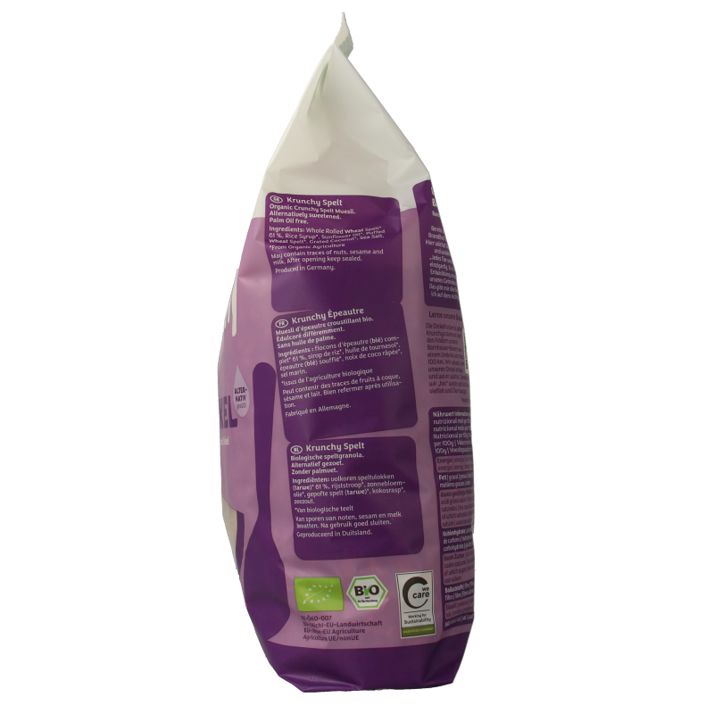 Barnhouse Krunchy pur spelt zonder suiker bio 750 Gram