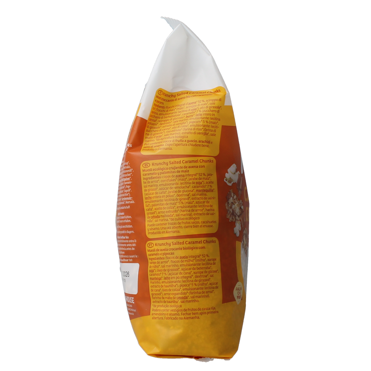 Barnhouse Granola haver karamel popcorn 500.00 Gram