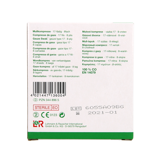 Gazin Gaaskompres 5 x 5cm steriel 5 x 2 10.00 Stuks