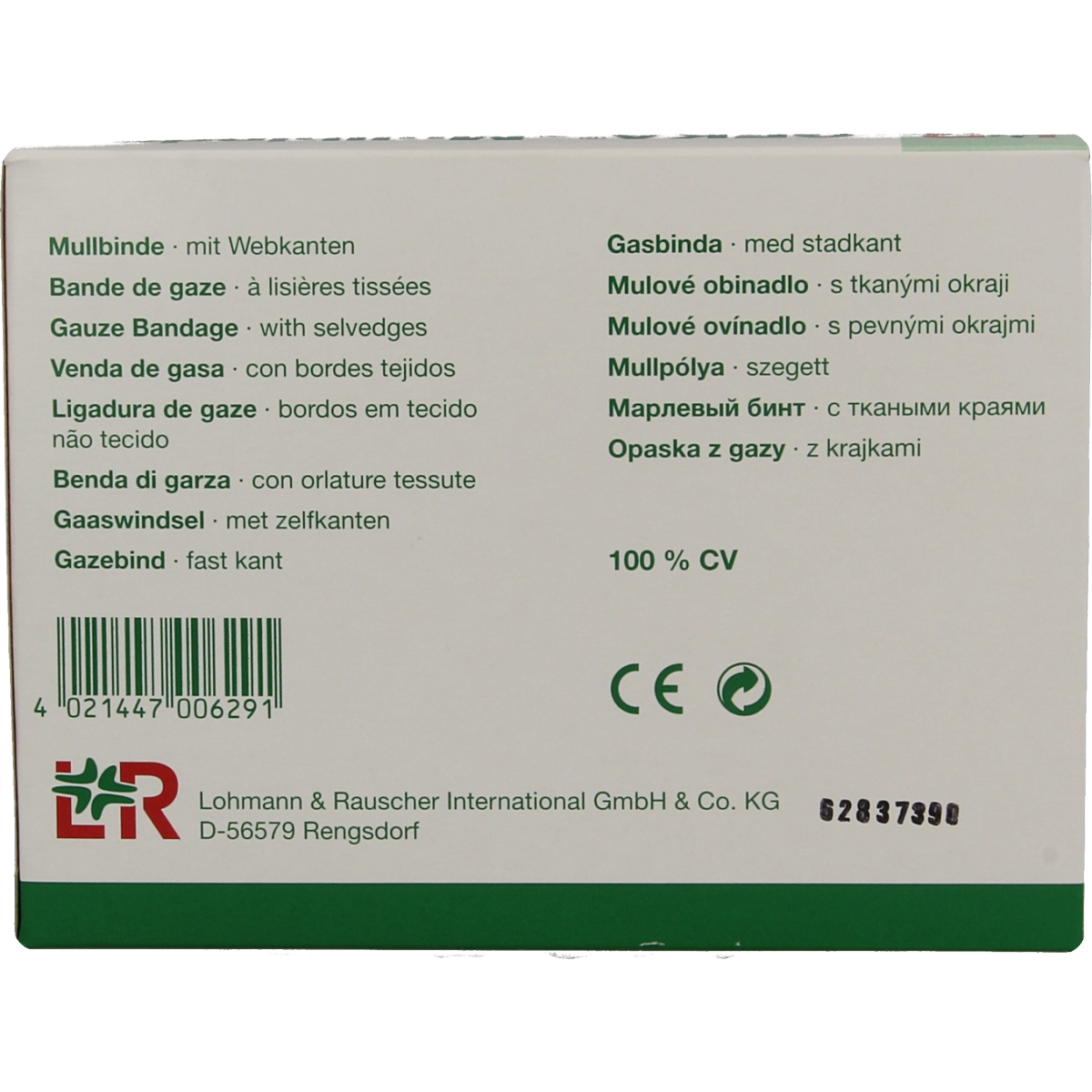 Geka Hydrofiel windsel 4m x 4cm 1.00 Stuks