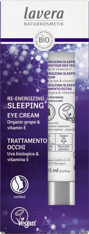 Lavera Re-Energizing sleeping eye cream bio 15 Milliliter