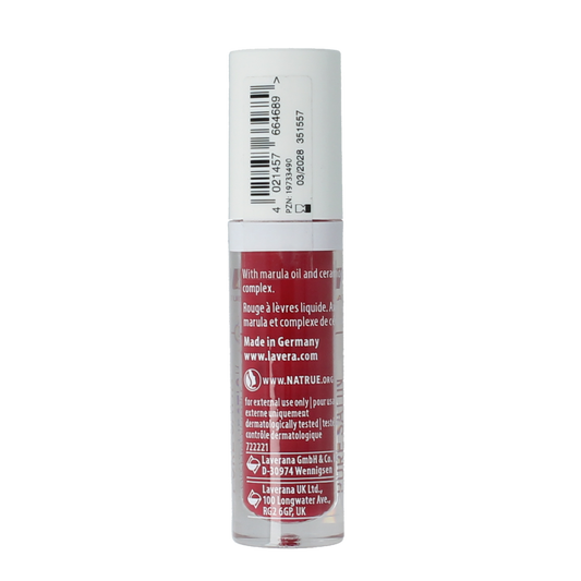 Lavera Lipstick liquid poppy red 01 bio 1.00 Stuks