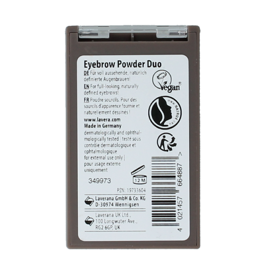 Lavera Eyebrow powder duo bio 1 Stuks
