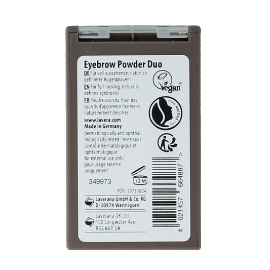 Lavera Eyebrow powder duo bio 1.00 Stuks