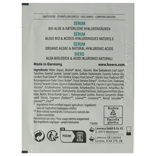 Lavera Serum hydro refresh sample 100 Stuks