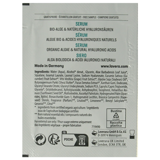 Lavera Serum hydro refresh sample 100.00 Stuks