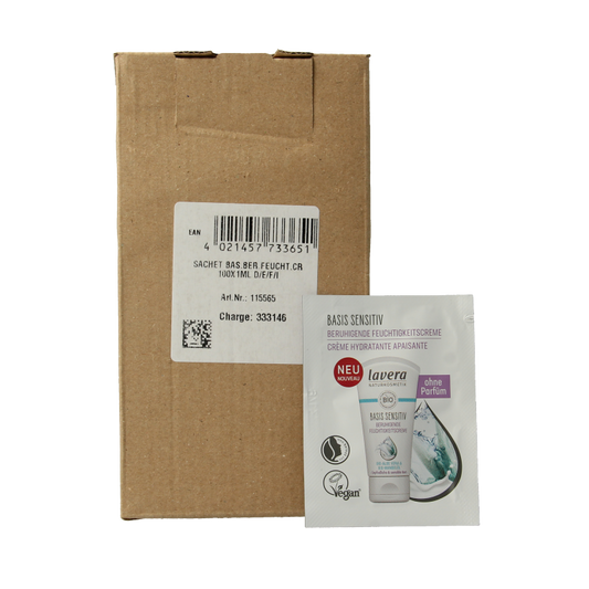 Lavera Sample basis sensitive moisturizing cream bio 100 Stuks