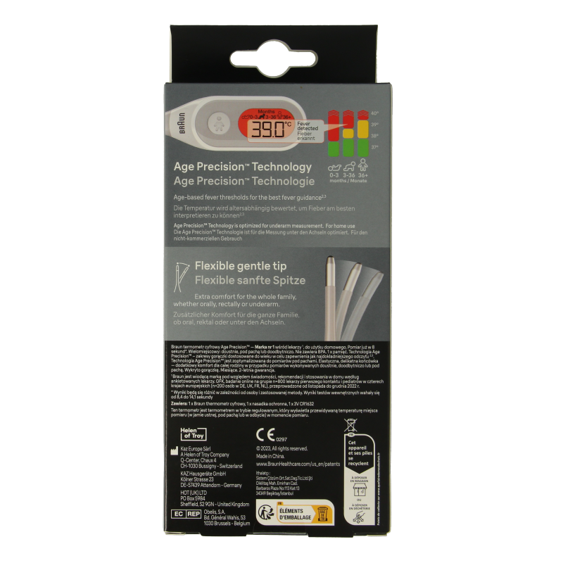 Braun Thermometer digitaal PRT2000 1 Stuks