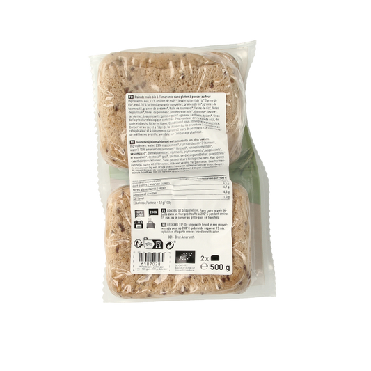 Schnitzer Rustico amaranth glutenvrij bio 500 Gram