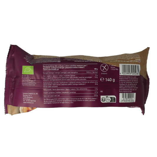 Schnitzer Muffin bosbessen glutenvrij bio 140.00 Gram