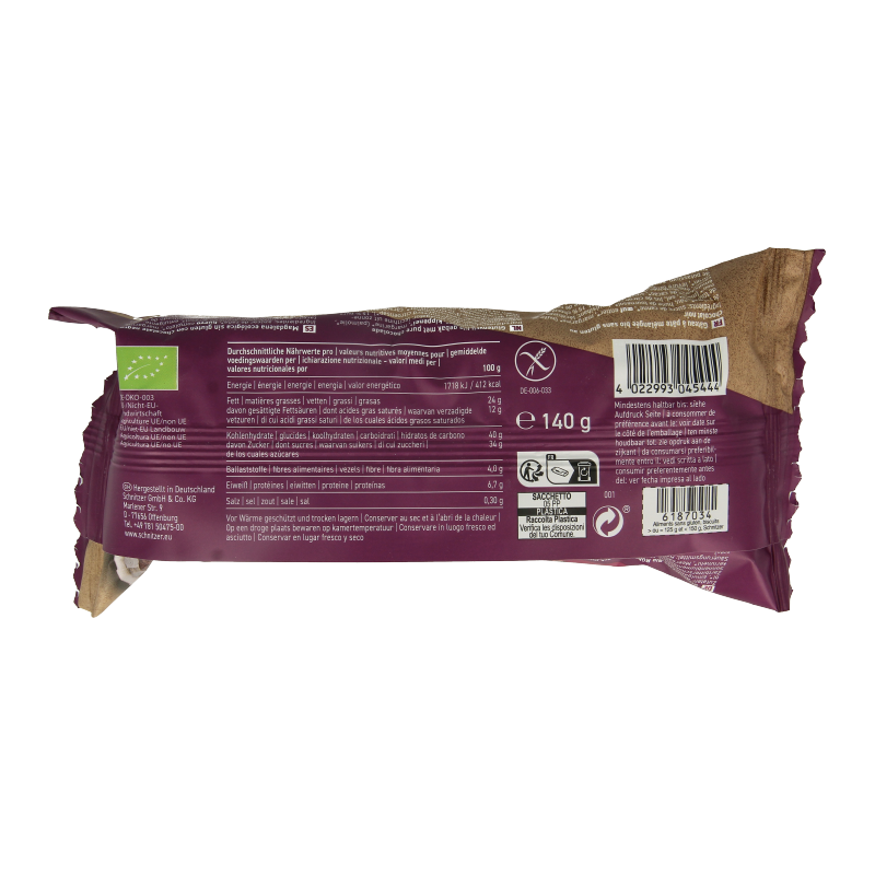 Schnitzer Muffin chocolate glutenvrij bio 140 Gram