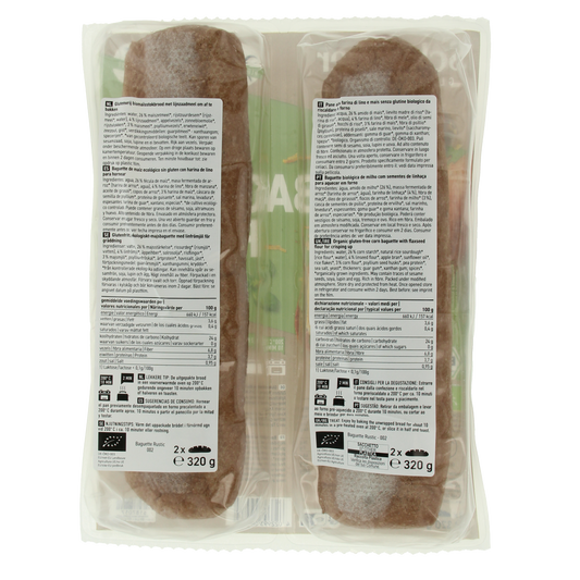 Schnitzer Baguette rustic 160 gram glutenvrij bio 2.00 Stuks
