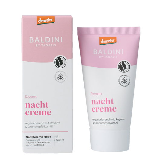 Baldini Nachtcreme rijk rose demeter 50 Milliliter