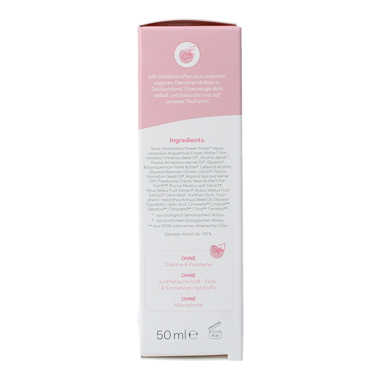 Baldini Nachtcreme rijk rose demeter 50.00 Milliliter
