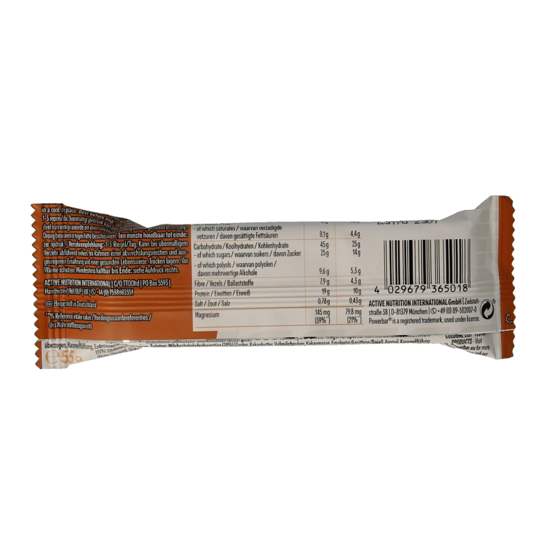 Powerbar Ride energy bar peanut caramel 55 Gram