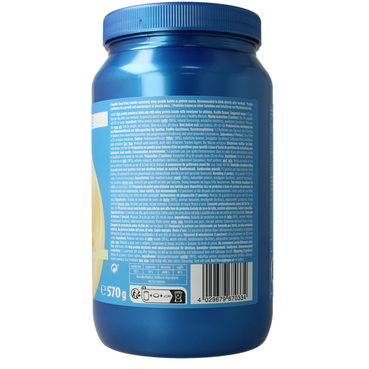 Powerbar Protein clean whey vanilla 570.00 Gram