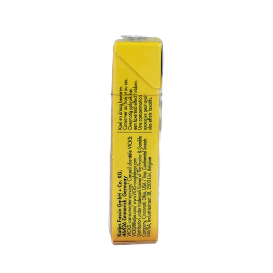 Vicks Citroen menthol suikervrij 40 Gram